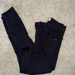 Topshop Jamie Black Skinny Jeans